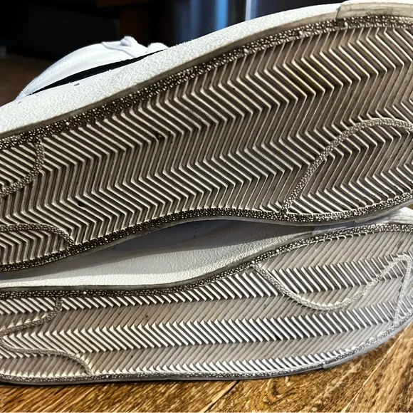 Nike Blazer Mid '77 Vintage black white high top leather shoe ~Women’s Size 9 - Picture 6 of 10